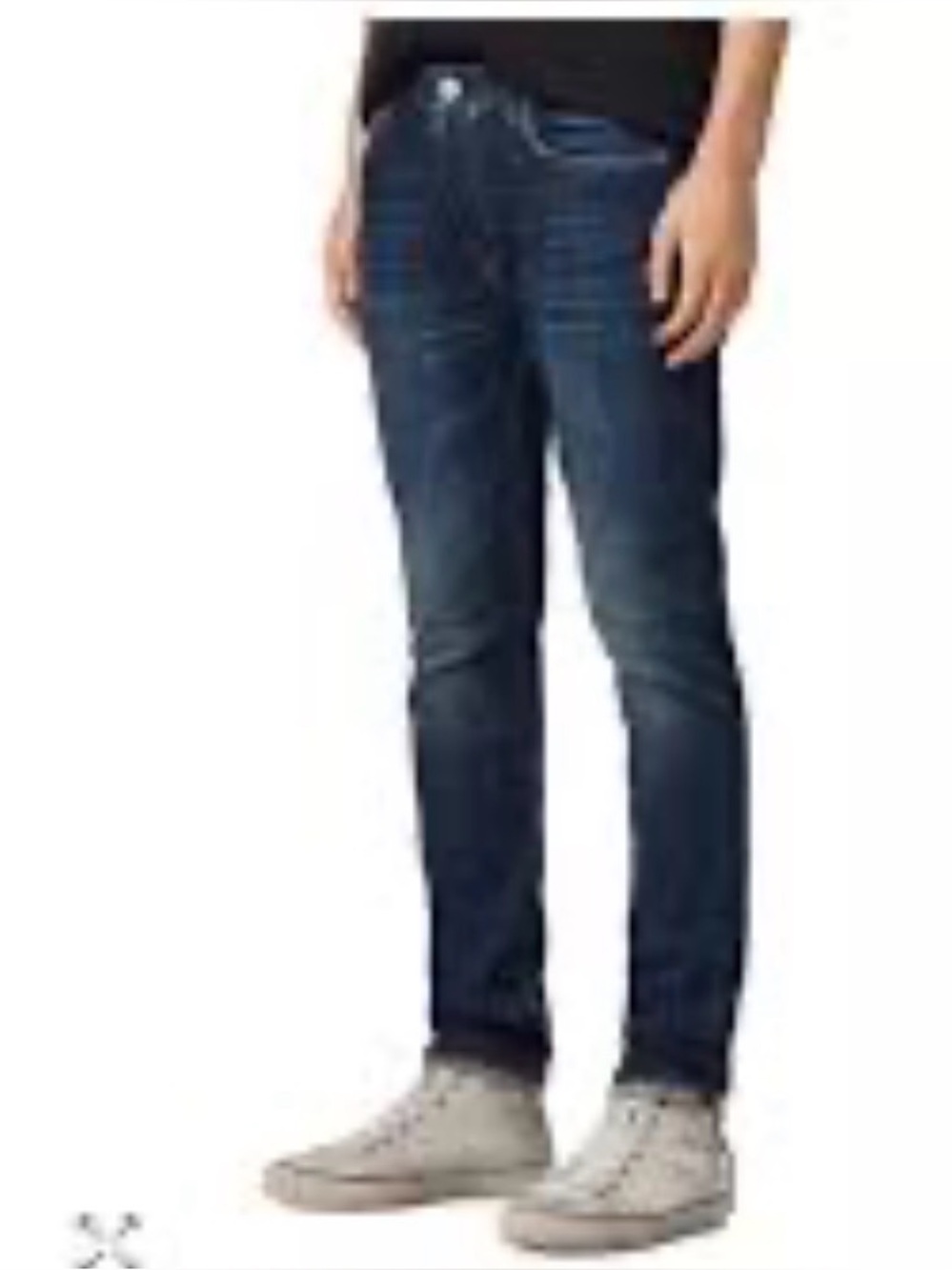All Saints Cigarette Skinny Men's Slim jeans  in Dark Blue 32